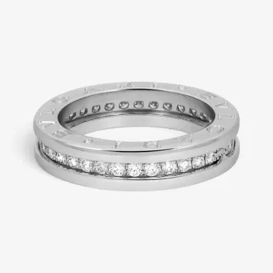 BVLGARI Bulgari B.Zero1 18K White Gold Diamond One Band Ring Sz. 6 by The Solist | Thumbnail 4 BVLGARI Bulgari B.Zero1 18K White Gold Diamond One Band Ring Sz. 6 by The Solist | Thumbnail 4