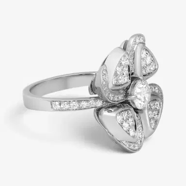 BVLGARI Bulgari Fiorever 18K White Gold Diamond Ring Sz. 7 by The Solist | Thumbnail 3 BVLGARI Bulgari Fiorever 18K White Gold Diamond Ring Sz. 7 by The Solist | Thumbnail 3