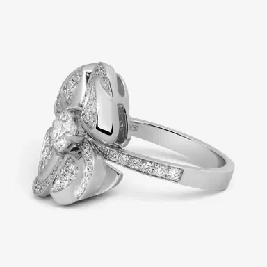 BVLGARI Bulgari Fiorever 18K White Gold Diamond Ring Sz. 7 by The Solist | Thumbnail 4 BVLGARI Bulgari Fiorever 18K White Gold Diamond Ring Sz. 7 by The Solist | Thumbnail 4