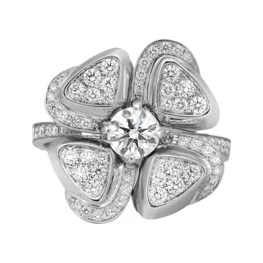 BVLGARI Bulgari Fiorever 18K White Gold Diamond Ring Sz. 7 by The Solist | Thumbnail 1 BVLGARI Bulgari Fiorever 18K White Gold Diamond Ring Sz. 7 by The Solist | Thumbnail 1