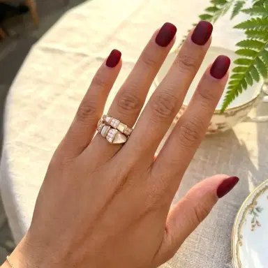 BVLGARI Bulgari Serpenti Viper 18K Rose Gold Diamond & MOP Ring Sz. 5.5 by The Solist | Thumbnail 2 BVLGARI Bulgari Serpenti Viper 18K Rose Gold Diamond & MOP Ring Sz. 5.5 by The Solist | Thumbnail 2
