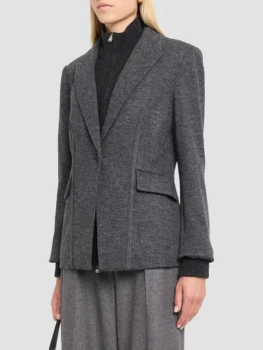 Simkhai Women's Auden Virgin Wool-Blend Blazer | Thumbnail 4 Simkhai Women's Auden Virgin Wool-Blend Blazer | Thumbnail 4