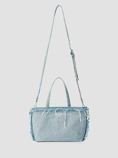 Alexander Wang Women's Punch Small Denim Tote Bag | Thumbnail 2 Alexander Wang Women's Punch Small Denim Tote Bag | Thumbnail 2