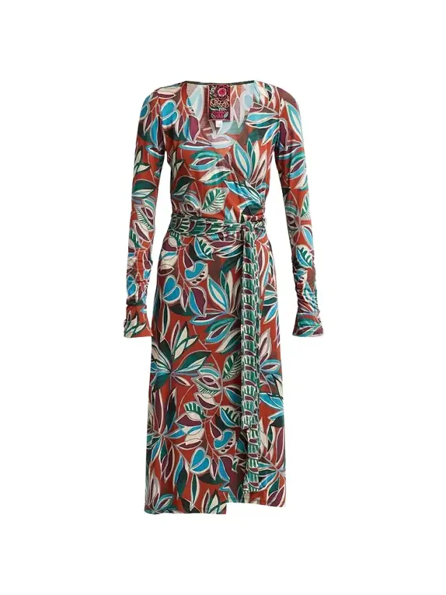 Women's The Janie Favorite Printed Wrap Midi Dress Women's The Janie Favorite Printed Wrap Midi Dress