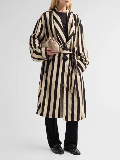 R13 Women's Striped Oversized Robe | Thumbnail 4 R13 Women's Striped Oversized Robe | Thumbnail 4