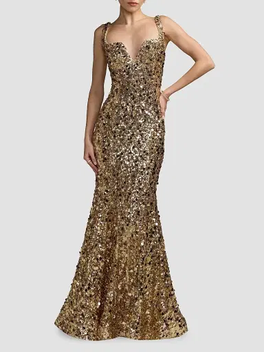 Mac Duggal Women's Sequined Mermaid Gown | Thumbnail 2 Mac Duggal Women's Sequined Mermaid Gown | Thumbnail 2