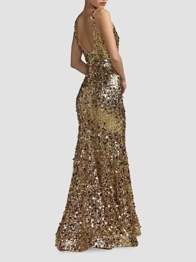 Mac Duggal Women's Sequined Mermaid Gown | Thumbnail 3 Mac Duggal Women's Sequined Mermaid Gown | Thumbnail 3