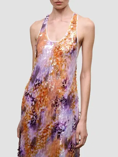Staud Women's Juanita Sequin Racerback Maxi Dress | Thumbnail 4 Staud Women's Juanita Sequin Racerback Maxi Dress | Thumbnail 4