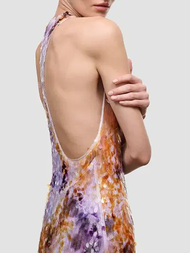 Staud Women's Juanita Sequin Racerback Maxi Dress | Thumbnail 5 Staud Women's Juanita Sequin Racerback Maxi Dress | Thumbnail 5