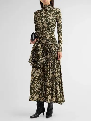 Ulla Johnson Women's Katy Draped Jersey Maxi Dress | Thumbnail 4 Ulla Johnson Women's Katy Draped Jersey Maxi Dress | Thumbnail 4
