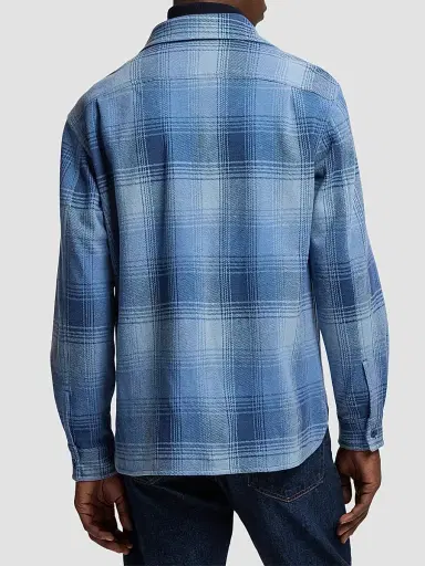 Ralph Lauren Purple Label Men's Plaid Cotton-Cashmere Shirt Jacket | Thumbnail 3 Ralph Lauren Purple Label Men's Plaid Cotton-Cashmere Shirt Jacket | Thumbnail 3