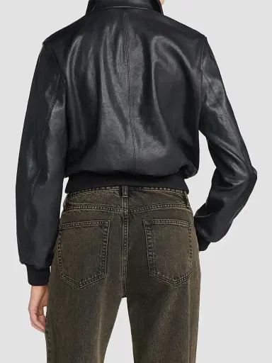 Frame Women's Ace Leather Jacket | Thumbnail 3 Frame Women's Ace Leather Jacket | Thumbnail 3