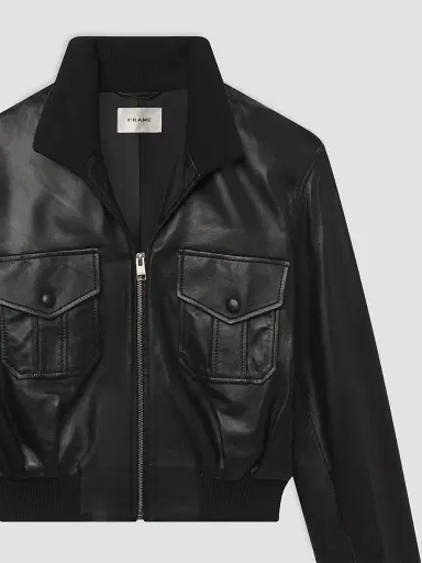 Frame Women's Ace Leather Jacket | Thumbnail 6 Frame Women's Ace Leather Jacket | Thumbnail 6