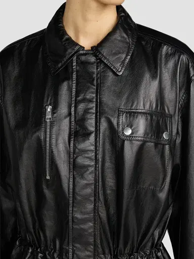 Frame Women's The Paper Leather Safari Jacket | Thumbnail 5 Frame Women's The Paper Leather Safari Jacket | Thumbnail 5