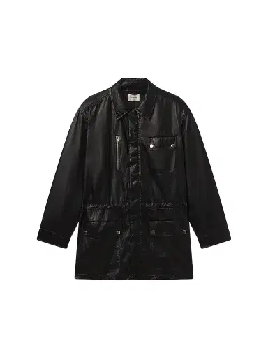 Frame Women's The Paper Leather Safari Jacket | Thumbnail 1 Frame Women's The Paper Leather Safari Jacket | Thumbnail 1
