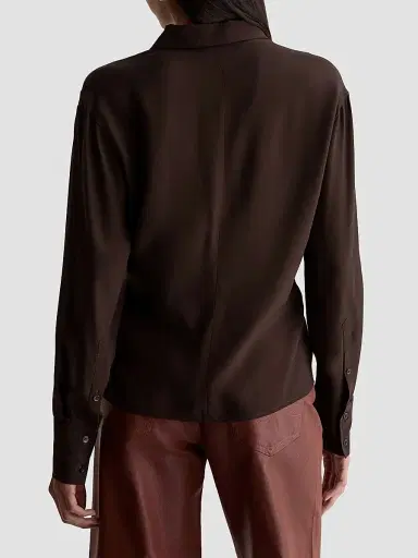 AG Jeans Women's Bel Ruched Silk-Blend Blouse | Thumbnail 3 AG Jeans Women's Bel Ruched Silk-Blend Blouse | Thumbnail 3
