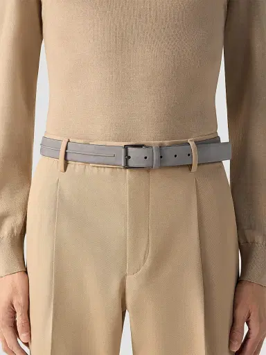 Zegna Men's Nubuck Belt | Thumbnail 2 Zegna Men's Nubuck Belt | Thumbnail 2