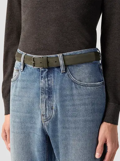 Zegna Men's Nubuck Belt | Thumbnail 2 Zegna Men's Nubuck Belt | Thumbnail 2
