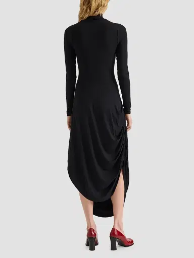 Proenza Schouler White Label Women's Imogen Ruched Stretch-Jersey Midi Dress | Thumbnail 3 Proenza Schouler White Label Women's Imogen Ruched Stretch-Jersey Midi Dress | Thumbnail 3