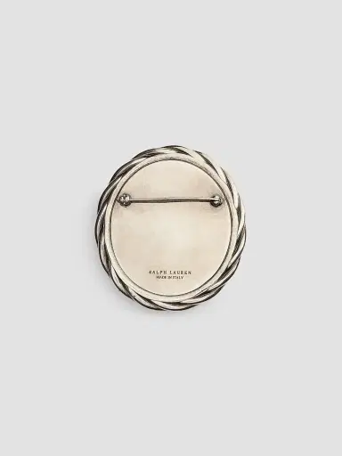 Ralph Lauren Women's Antiqued Twisted-Frame Pyrite Brooch | Thumbnail 4 Ralph Lauren Women's Antiqued Twisted-Frame Pyrite Brooch | Thumbnail 4