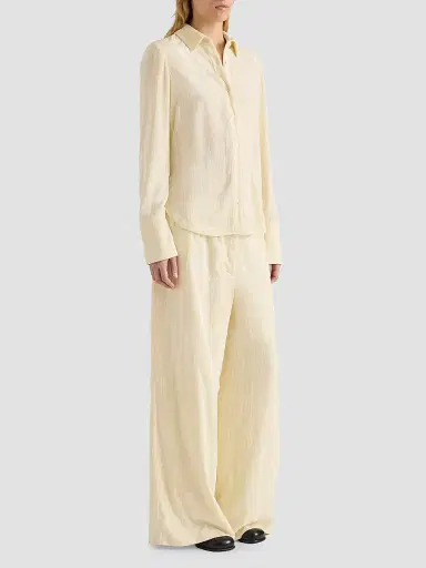 Proenza Schouler White Label Women's Madi Crushed Velvet Shirt | Thumbnail 2 Proenza Schouler White Label Women's Madi Crushed Velvet Shirt | Thumbnail 2