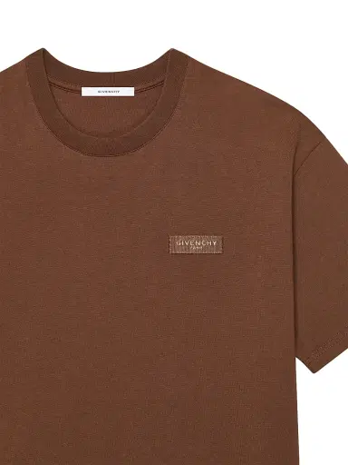 Givenchy Men's T-Shirt in Cotton with Paris Gros Grain | Thumbnail 5 Givenchy Men's T-Shirt in Cotton with Paris Gros Grain | Thumbnail 5