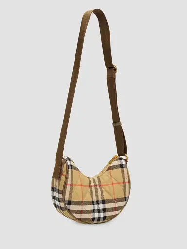 Burberry Women's Check Horseshoe Crossbody Bag | Thumbnail 3 Burberry Women's Check Horseshoe Crossbody Bag | Thumbnail 3