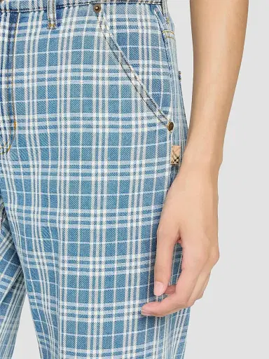 Burberry Women's Drusilla Check Straight Pants | Thumbnail 5 Burberry Women's Drusilla Check Straight Pants | Thumbnail 5