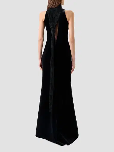 Akris Women's Velvet Halterneck Gown | Thumbnail 3 Akris Women's Velvet Halterneck Gown | Thumbnail 3