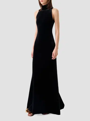 Akris Women's Velvet Halterneck Gown | Thumbnail 4 Akris Women's Velvet Halterneck Gown | Thumbnail 4