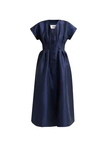 Kika Vargas Women's Tsige Taffeta A-Line Midi-Shirtdress | Thumbnail 1 Kika Vargas Women's Tsige Taffeta A-Line Midi-Shirtdress | Thumbnail 1