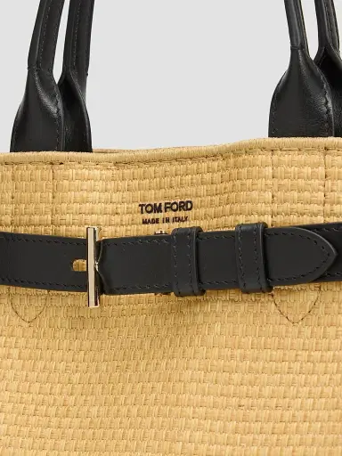 Tom Ford Women's Audrey Small Raffia Tote Bag | Thumbnail 6 Tom Ford Women's Audrey Small Raffia Tote Bag | Thumbnail 6