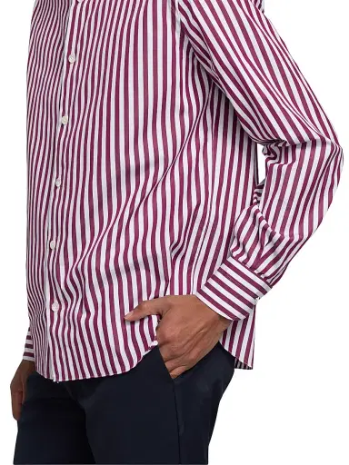 Isaia Men's Bengal Stripe Cotton Shirt | Thumbnail 6 Isaia Men's Bengal Stripe Cotton Shirt | Thumbnail 6