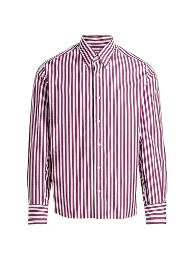 Isaia Men's Bengal Stripe Cotton Shirt | Thumbnail 1 Isaia Men's Bengal Stripe Cotton Shirt | Thumbnail 1