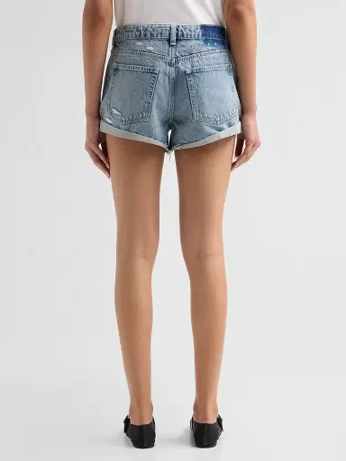 Ksubi Women's Venice Distressed Denim Low-Rise Slouch Shorts | Thumbnail 3 Ksubi Women's Venice Distressed Denim Low-Rise Slouch Shorts | Thumbnail 3