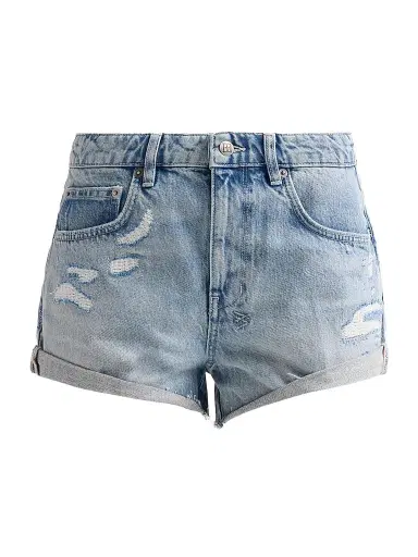 Ksubi Women's Venice Distressed Denim Low-Rise Slouch Shorts | Thumbnail 1 Ksubi Women's Venice Distressed Denim Low-Rise Slouch Shorts | Thumbnail 1