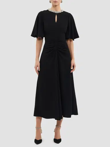 Rebecca Vallance Women's Noemie Crystal-Embellished Midi-Dress | Thumbnail 2 Rebecca Vallance Women's Noemie Crystal-Embellished Midi-Dress | Thumbnail 2