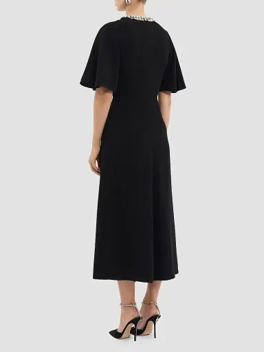 Rebecca Vallance Women's Noemie Crystal-Embellished Midi-Dress | Thumbnail 3 Rebecca Vallance Women's Noemie Crystal-Embellished Midi-Dress | Thumbnail 3