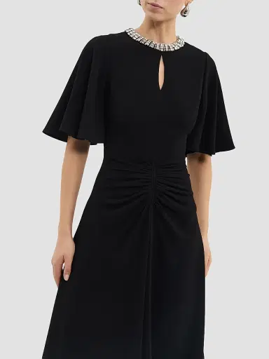 Rebecca Vallance Women's Noemie Crystal-Embellished Midi-Dress | Thumbnail 5 Rebecca Vallance Women's Noemie Crystal-Embellished Midi-Dress | Thumbnail 5