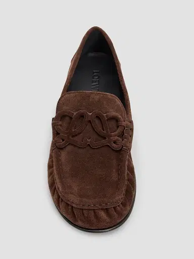 Loewe Women's Double L Suede Loafers | Thumbnail 4 Loewe Women's Double L Suede Loafers | Thumbnail 4