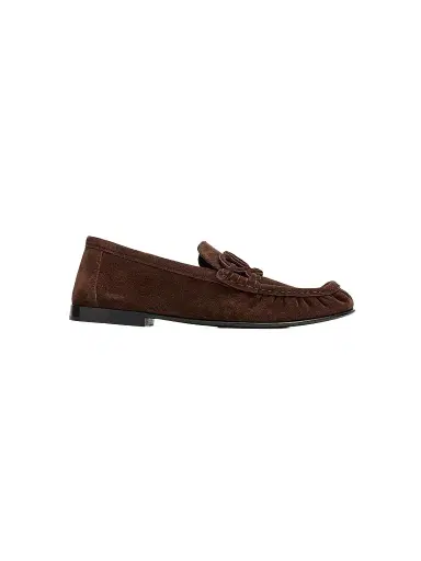 Loewe Women's Double L Suede Loafers | Thumbnail 1 Loewe Women's Double L Suede Loafers | Thumbnail 1