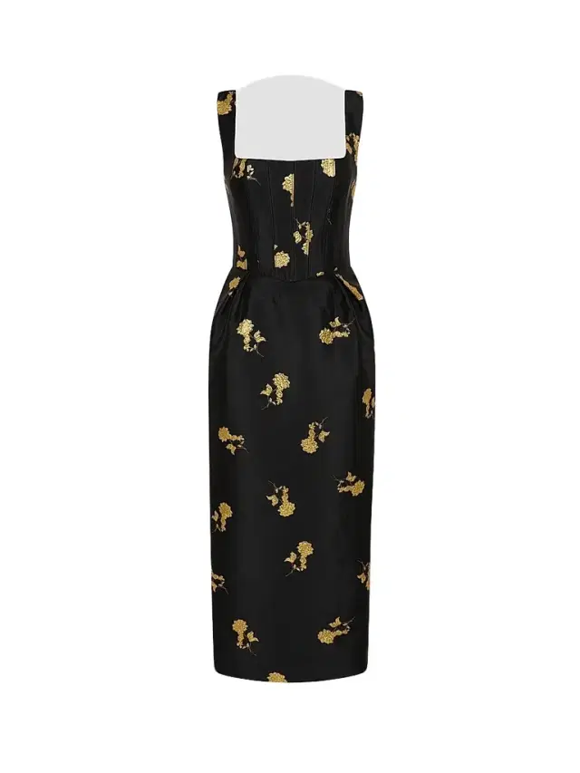 Women's Mariya Metallic Floral Midi-Dress Women's Mariya Metallic Floral Midi-Dress