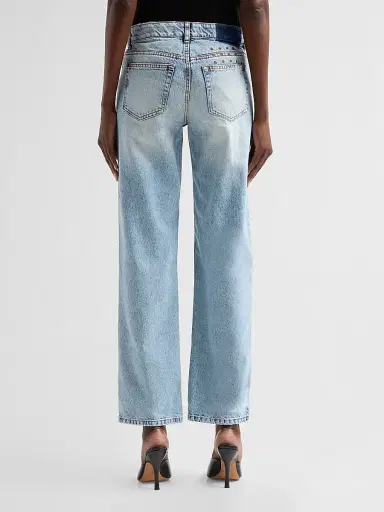 Ksubi Women's Pinup Denim Mid-Rise Straight-Leg Jeans | Thumbnail 3 Ksubi Women's Pinup Denim Mid-Rise Straight-Leg Jeans | Thumbnail 3