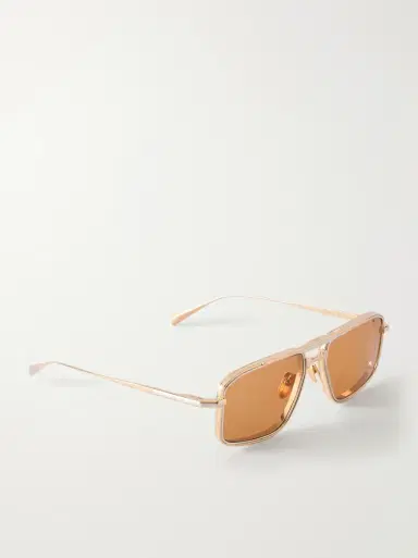 Jacques Marie Mage Earl aviator-style gold-tone sunglasses | Thumbnail 3 Jacques Marie Mage Earl aviator-style gold-tone sunglasses | Thumbnail 3