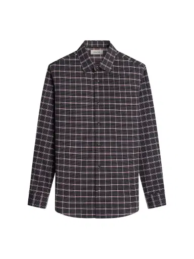 Bugatchi Men's Julian Woven Shaped Cotton-Cashmere Shirt | Thumbnail 1 Bugatchi Men's Julian Woven Shaped Cotton-Cashmere Shirt | Thumbnail 1