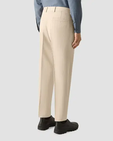 Zegna Men's Cotton and Wool Pants | Thumbnail 5 Zegna Men's Cotton and Wool Pants | Thumbnail 5
