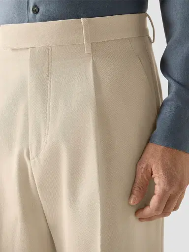 Zegna Men's Cotton and Wool Pants | Thumbnail 6 Zegna Men's Cotton and Wool Pants | Thumbnail 6