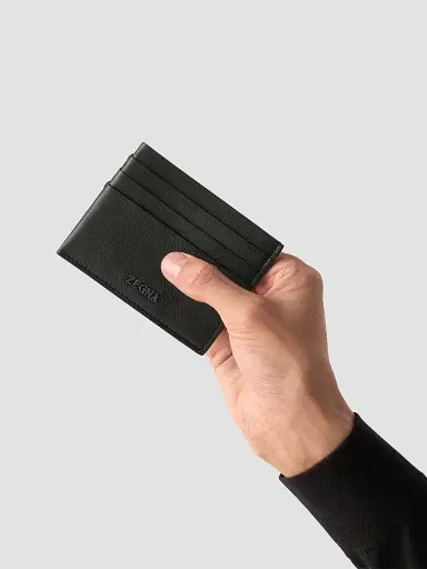 Zegna Men's Secondskin Card Case | Thumbnail 5 Zegna Men's Secondskin Card Case | Thumbnail 5