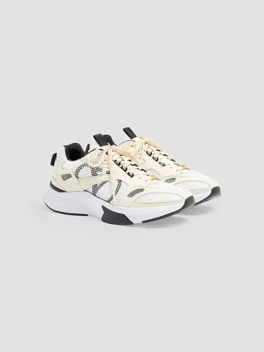Valentino Garavani Men's Demivee Sneakers in Mesh Fabric with Suede Inserts | Thumbnail 2 Valentino Garavani Men's Demivee Sneakers in Mesh Fabric with Suede Inserts | Thumbnail 2