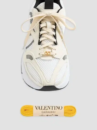 Valentino Garavani Men's Demivee Sneakers in Mesh Fabric with Suede Inserts | Thumbnail 6 Valentino Garavani Men's Demivee Sneakers in Mesh Fabric with Suede Inserts | Thumbnail 6